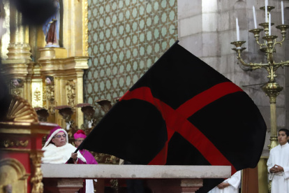 Alfredo José Espinoza, Arzobispo de Quito y Primado de Ecuador, presidió el Arrastre de Caudas.