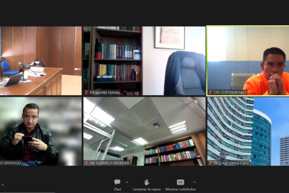 Daniel Salcedo encendió el micrófono, durante la audiencia del caso Metástasis, para pedirle a su abogado que haga algo, por que si vida corre peligro.