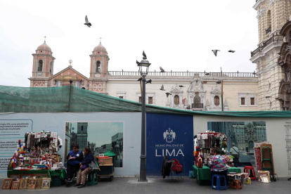 La iglesia de San Francisco en el centro histórico de Lima.