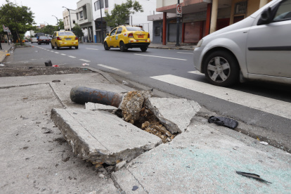 Hecho. Así está la intersección de las calles Los Ríos y Gómez Rendón.