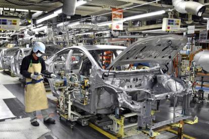 Se ha reducido la actividad en la industria automotriz de Japón.