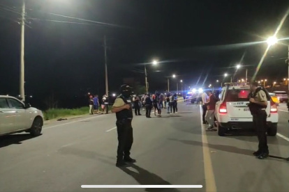 Control. Mediante un operativo en la vía a Santa Elena se logró la captura.