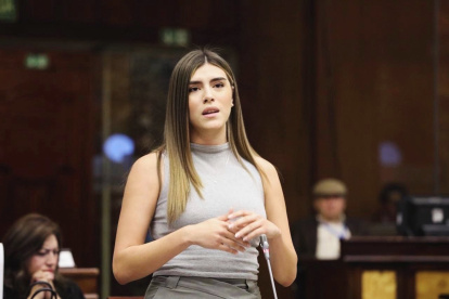 Valentina Centeno es asambleísta del oficialismo y coordinadora del bloque de gobierno en la Asamblea Nacional.