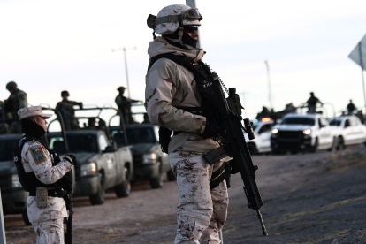 Varios agentes de la Guardia Nacional (GN) durante un operativo reciente.