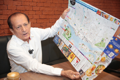 Iniciativa. Más de 200 establecimientos gastronómicos ubicados en Guayaquil y La Puntilla han sido incluidos en el mapa hecho por Raúl Suconota.