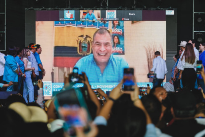 El máximo líder del correísmo, Rafael Correa, ha descalificado las imputaciones a Ronny Aleaga.