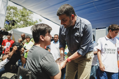 El alcalde de Guayaquil, Aquiles Álvarez, en una actividad de su agenda.