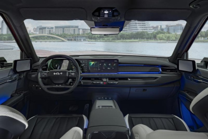 El diseño del EV9 destacó por sus líneas y superficies simples y claras.