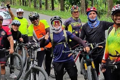 Un grupo del colectivo urbano Ciclistas de la Calle llegó hasta la provincia de Los Ríos.