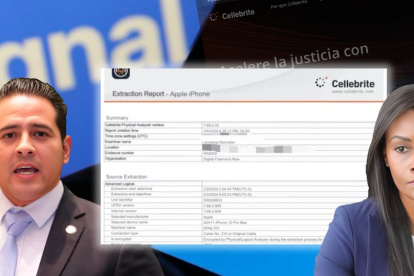 El CEO de Signal tachó de insegura a la empresa que, según Aleaga, elaboró el informe de extracción de mensajes de su celular.