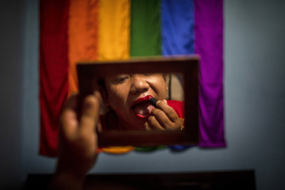 Archivo. Una activista transgénero.