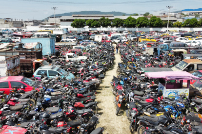 Vista del centro de retención vehicular.