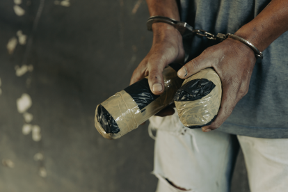 Referencial de un detenido en operativo.
