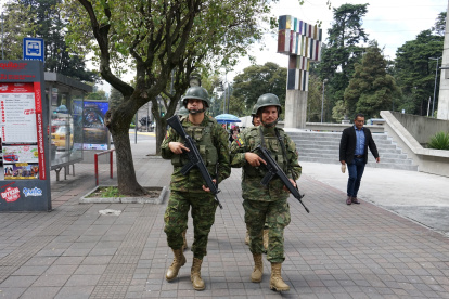 Habrá presencia de militares en las calles hasta que finalice la vigencia del actual estado de excepción, el 8 de abril de 2024.