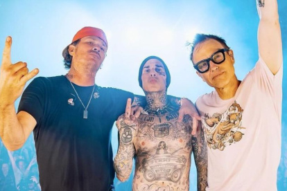 Integrantes de Blink 182.