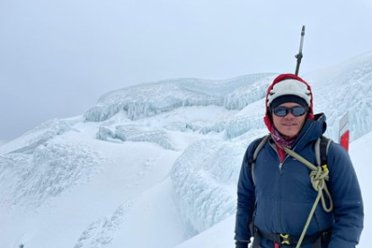 Técnico. Marco Solís es un experimentado montañista que sufrió una avalancha en el Cayambe.