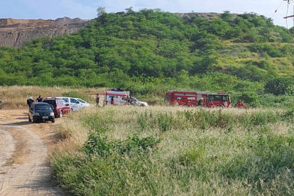 Suceso.  Ocurrió en las lagunas de tratamiento de aguas residuales.