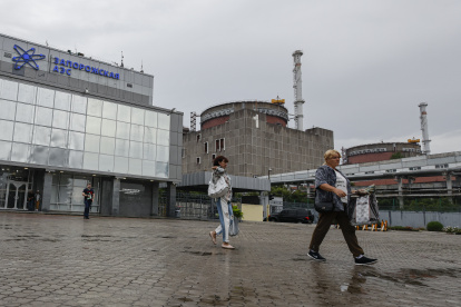 Entrada de la planta nuclear.