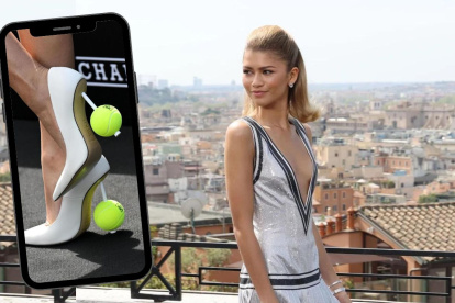 Zendaya en la premier de Challengers