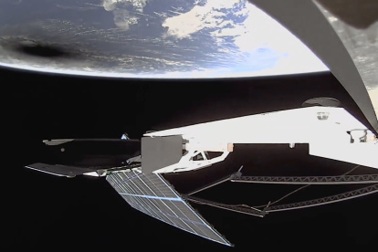 Captura de pantalla del video publicado por Elon Musk y Starlink