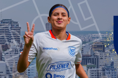 Kathleen Mendoza jugadora de Ecuador y de Toreros FC.