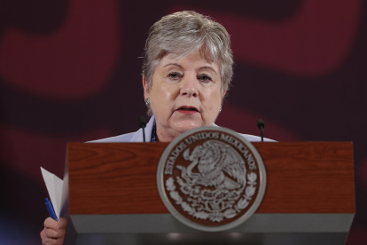 Fotografía de archivo de la canciller mexicana Alicia Bárcena.