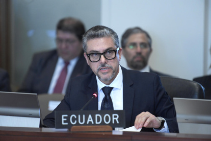 El viceministro de Movilidad Humana de Ecuador, Alejandro Dávalos.