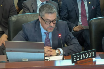 Ecuador fue el único país que votó en contra de la resolución impulsada por Colombia que condena la incursión a la Embajada de México en Quito.