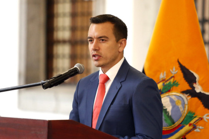 El presidente de la República, Daniel Noboa.