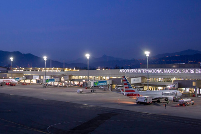 El estacionamiento cubierto del Aeropuerto de Quito se cerrará.