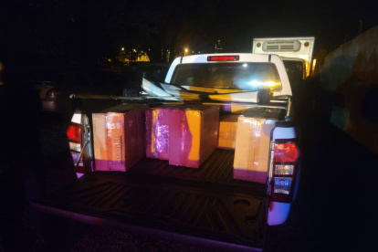 La sustancia estupefaciente fue abandonada en un terreno.