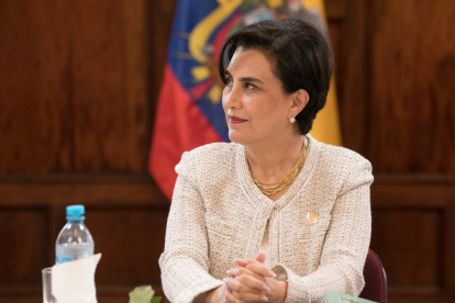 La canciller de Ecuador, Gabriela Sommerfeld.