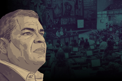 El expresidente Rafael Correa señaló al hombre del maletín como el posible causante de las renuncias a la bancada de la RC5.