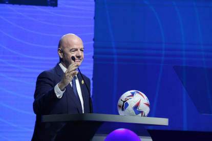 El presidente de la FIFA, Gianni Infantino, intervino previo al 78 Congreso Ordinario de la Conmebol