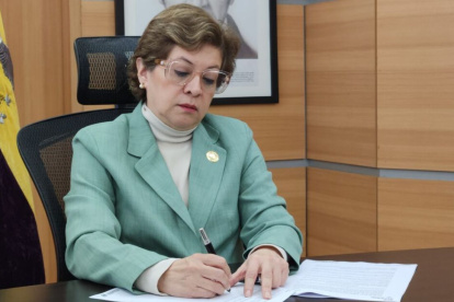La ministra Ivonne Núñez aclaró que la denuncia por traición a la patria la presentó a título personal, no es representación del gobierno de Daniel Noboa.