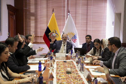 El CAL se reunió el 11 de abril de 2024 para, entre otros temas, tratar la solicitud de juicio político en contra del exsecretario de Guillermo Lasso, Sebastián Corra.