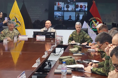 Ministro de Defensa lideró Consejo Ampliado por temas de seguridad en Quito.