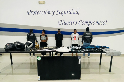 Quito. Los detenidos fueron puestos a órdenes de la justicia.