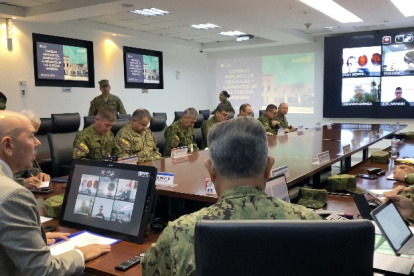 Lineamiento. El alto mando de las Fuerzas Armadas se reunió el último viernes para aplicar los lineamientos del conflicto interno.