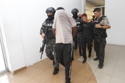 Los detenidos y las evidencias fueron presentadas en el Cuartel Modelo.
