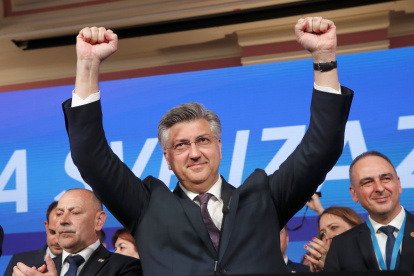 El primer ministro croata, Andrej Plenkovic, de la Unión Democrática Croata (HDZ).