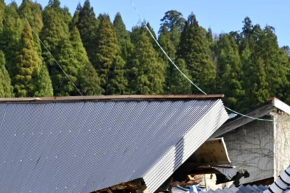 Toon. Una persona observa los daños causados por el sismo.