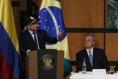 Bogotá. Gustavo Petro, en la apertura de la Feria Internacional del Libro.