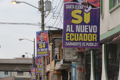 Campaña. El careto sonriente del presidente de la República fue el tema de la consulta. Las preguntas quedaron en segundo plano.