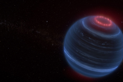 Impresión artística de la enana marrón W1935, situada a 47 años luz de la Tierra.