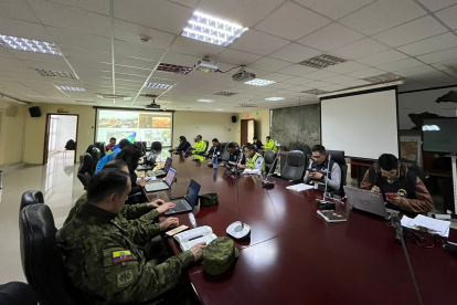 Desde las 06h00 de este domingo 21 de abril la Secretaría General de Seguridad Ciudadana Y Gestión de riesgos instaló el Puesto de Mando Unificado (PMU)