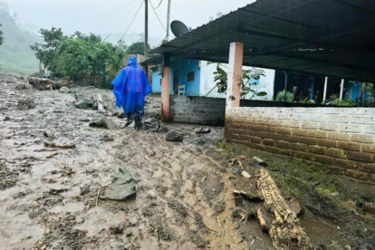El Citado.- La casa de la familia Rodríguez es una de las afectadas por el aluvión.