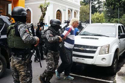 Uno de los más buscados del país llegó este 22 de abril a Unidad de Flagrancia, en Quito.