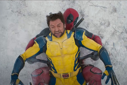 Escena de Deadpool y Wolverine