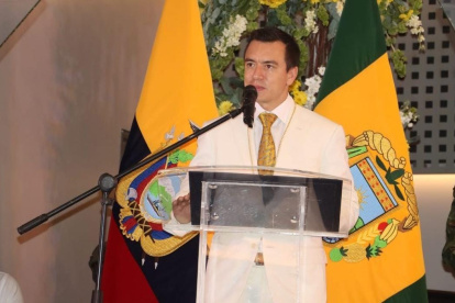 El presidente Daniel Noboa asistió a la sesión solemne por la provincialización de El Oro.